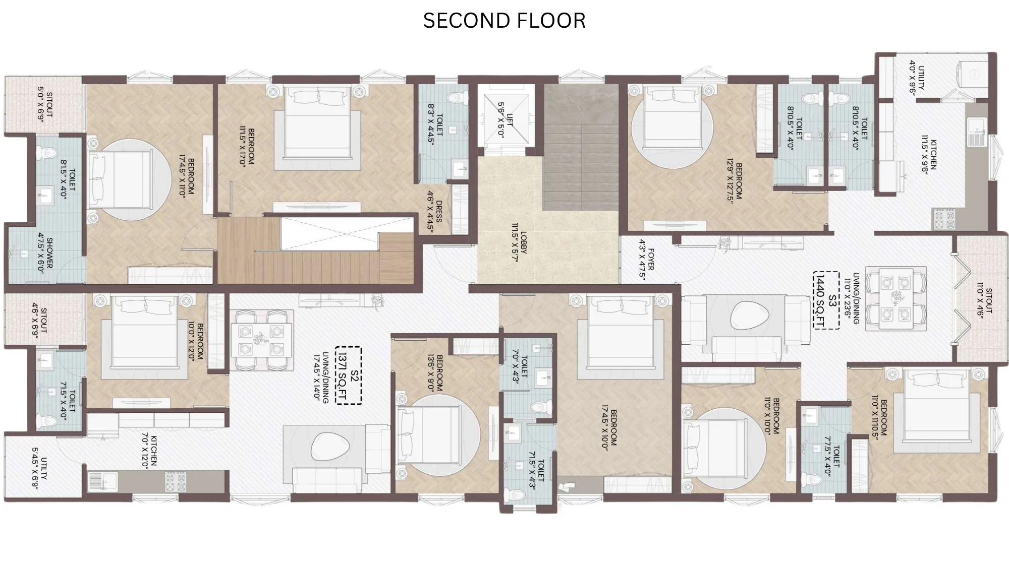 NOOR floor plan 3 of 4