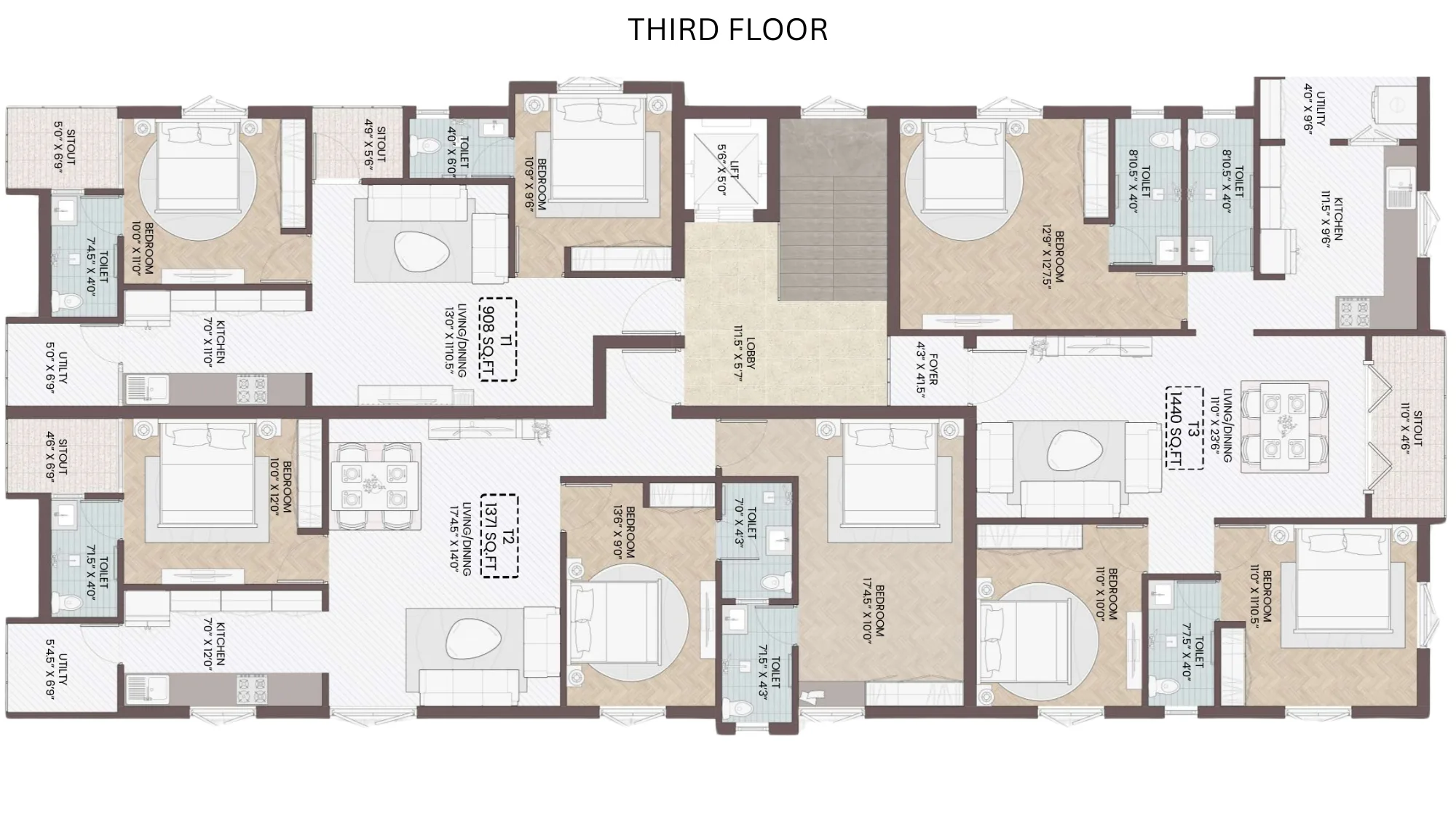 NOOR floor plan 4 of 4