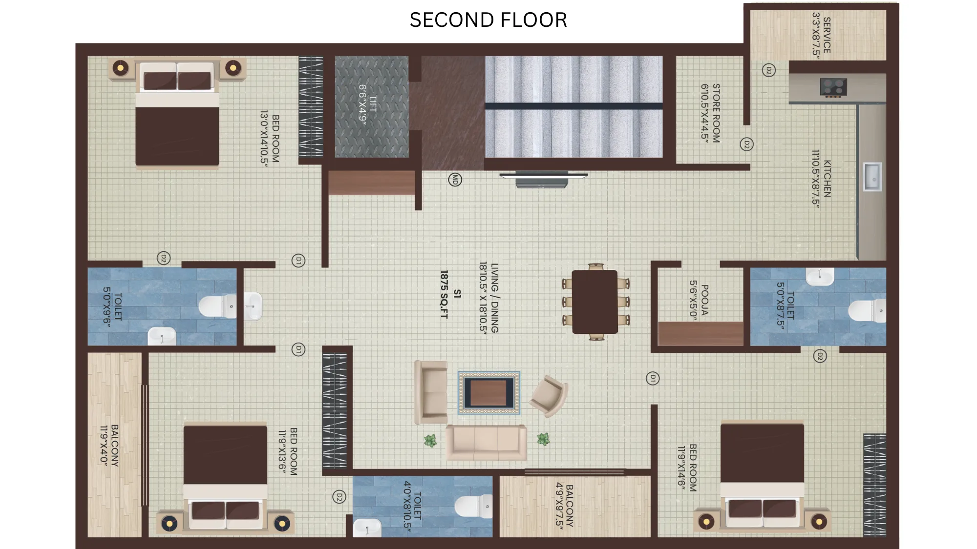 SIDDHI floor plan 3 of 4