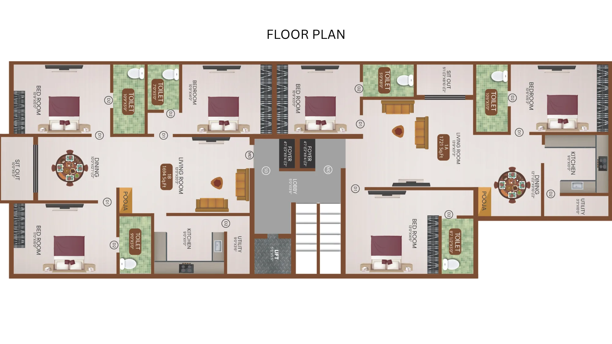 Sri Ram Vihar floor plan 2 of 2